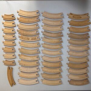 Vintage Thomas Friends Wooden Train Tracks Set Lot 45 Multi Size Toy Play Gift